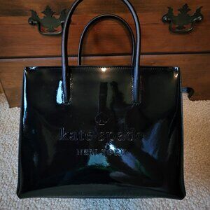 Patent Leather Embossed Kate Spade Satchel Fabric Candy Lining